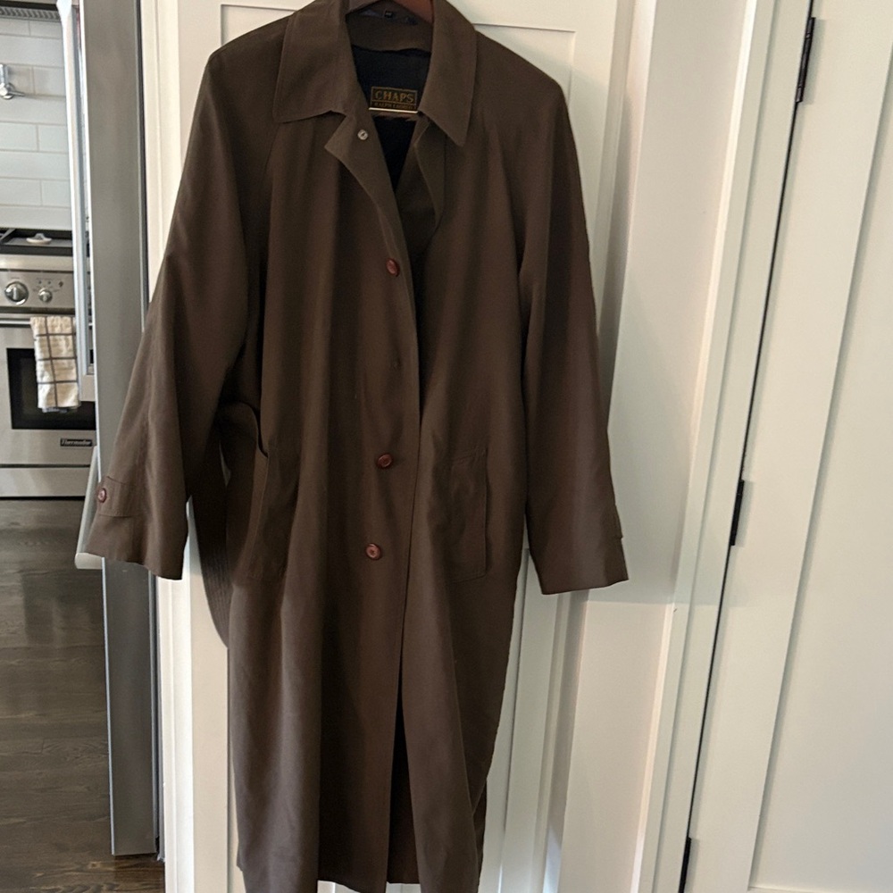 Chaps Dark Brown Women's Trench Coat